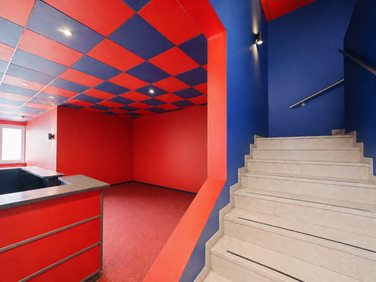Treppen zum Obergeschoss